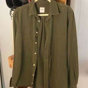 Zara Olive Green Shirt